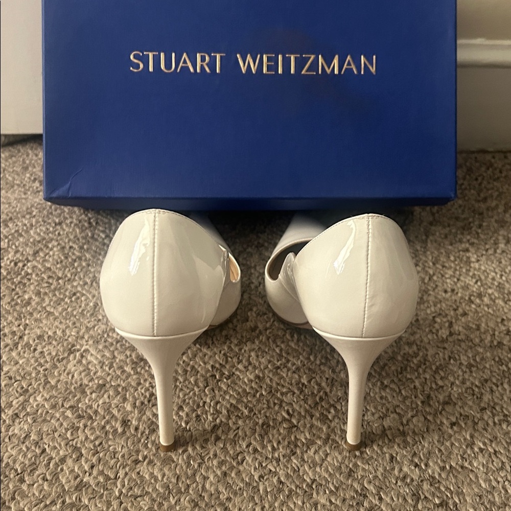 Stuart Weitzman 100 Scalloped patent heels size 7 - Picture 2 of 7